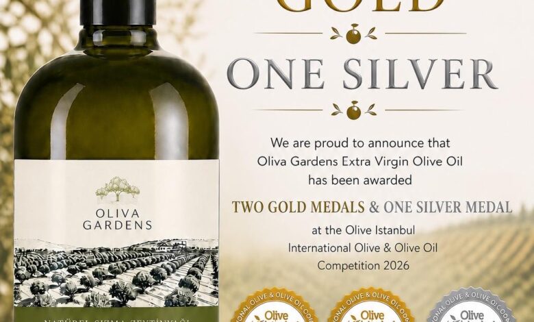 Vadili bölgesinde üretim yapan Oliva Gardens, İstanbul’daki uluslararası yarışmadan 3 ödülle döndü