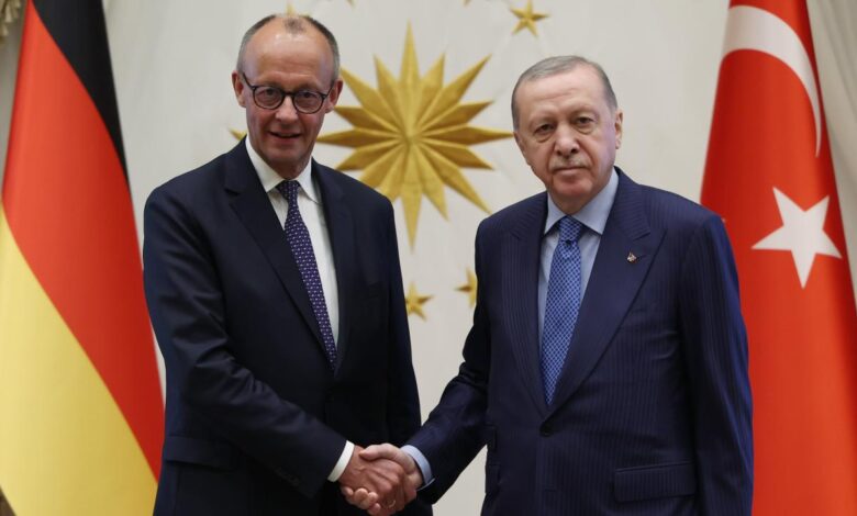 Cumhurbaşkanı Erdoğan, Almanya Şansölyesi Merz ile görüştü