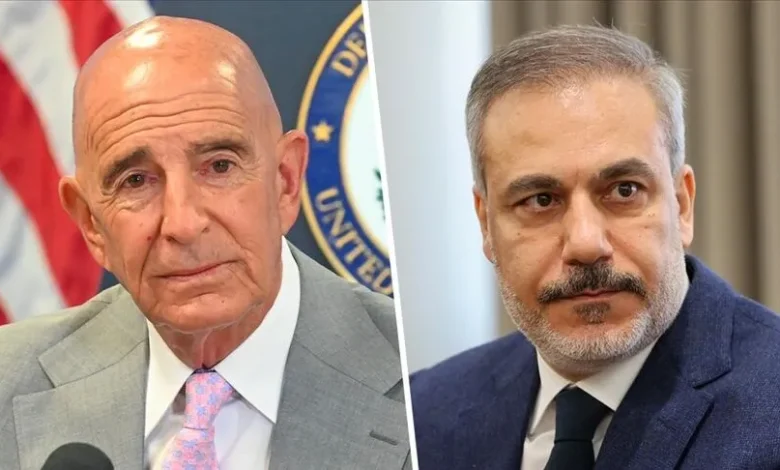 Dışişleri Bakanı Hakan Fidan, ABD Özel Temsilcisi Tom Barrack ile görüştü