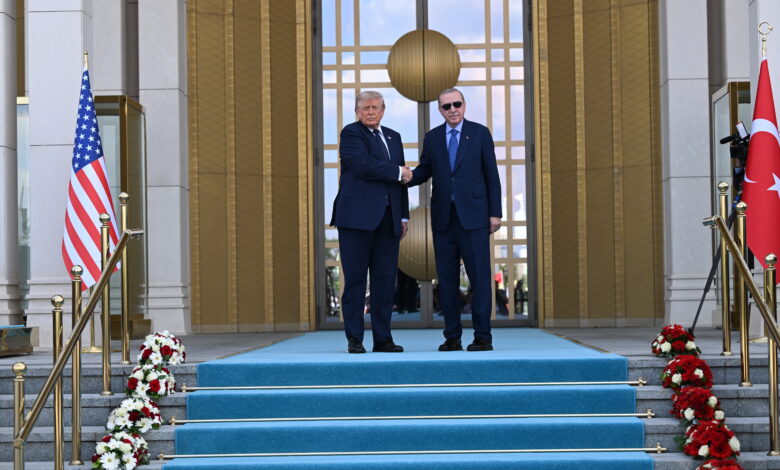 Cumhurbaşkanı Erdoğan, ABD Başkanı Trump’ı Külliye’de Resmi Törenle Karşıladı