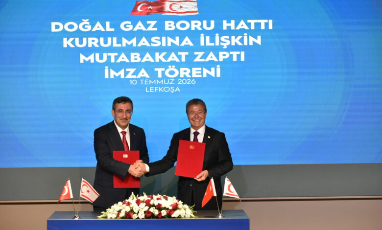 Türkiye ile KKTC Arasında Doğalgaz Boru Hattı İçin Mutabakat Zaptı İmzalandı
