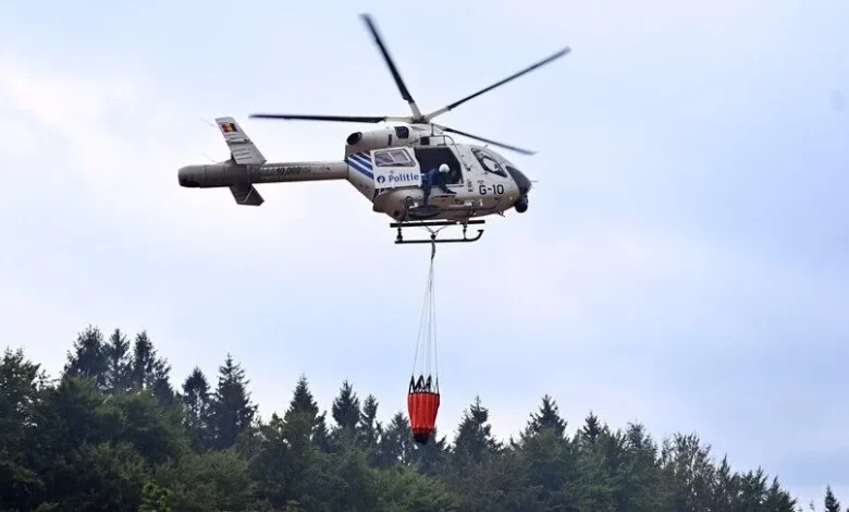 Belçika'da Günlerdir Süren Büyük Orman Yangını Kontrol Altında