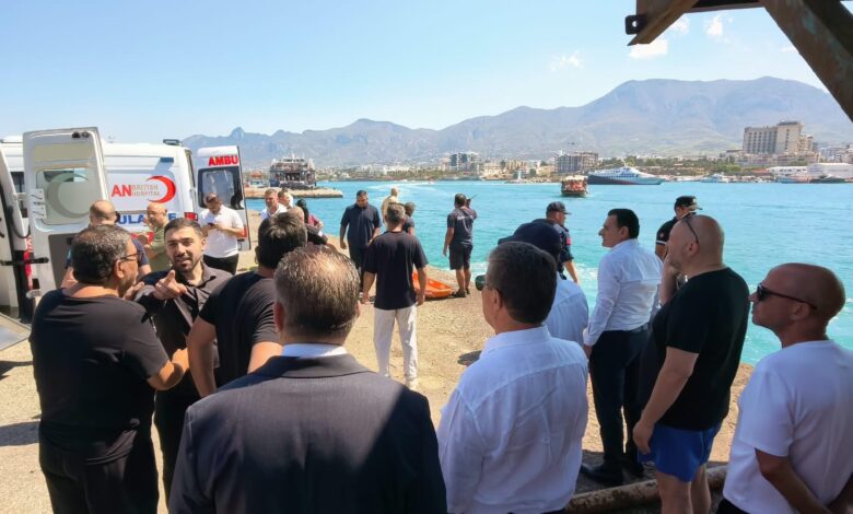 Başbakan Üstel Girne Limanı'nda: Can kaybımız var