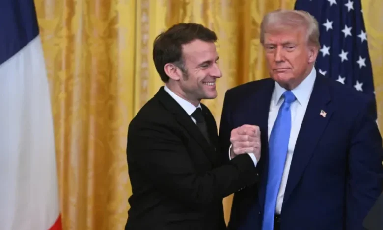 Abd başkanı trump, fransa cumhurbaşkanı macron ile new york'ta görüştü